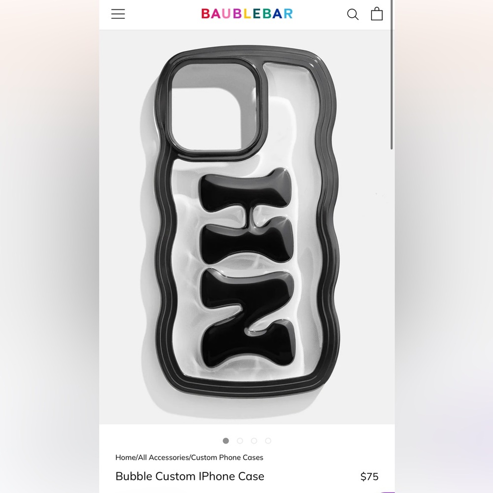 BaubleBar Bubble Custom iPhone 15 Pro Max Case